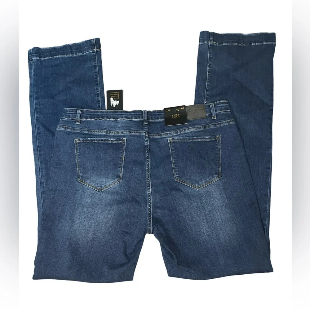 L&B Lucky & Blessed Mid-Rise Bootcut Jeans, Size 20, NWT, 35” Inseam - Picture 2 of 5